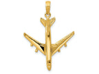 FJC Finejewelers 14k Yellow Gold 3d Jet Charm