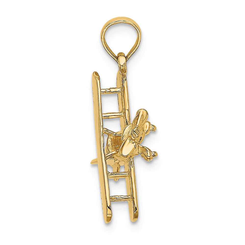 FJC Finejewelers 14k Yellow Gold 3d Bi-plane Charm