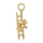 FJC Finejewelers 14k Yellow Gold 3d Bi-plane Charm