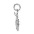 FJC Finejewelers 14k White Gold 3d Airplane Charm
