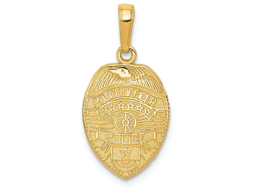 FJC Finejewelers 14k Yellow Gold Police Officer Badge Charm