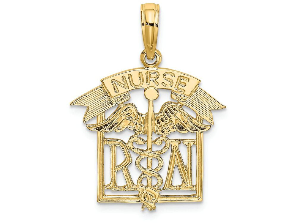 FJC Finejewelers 14k Yellow Gold Registered Nurse Charm