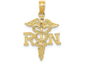 FJC Finejewelers 14k Yellow Gold Polished R.n. Charm