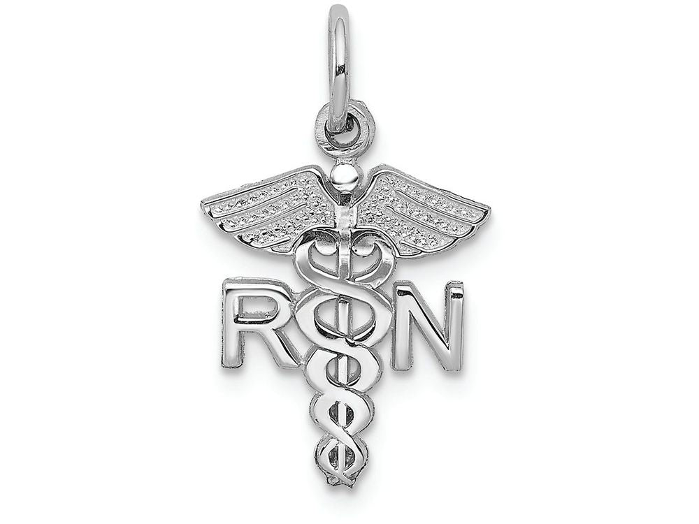 FJC Finejewelers 14k White Gold Rn Charm