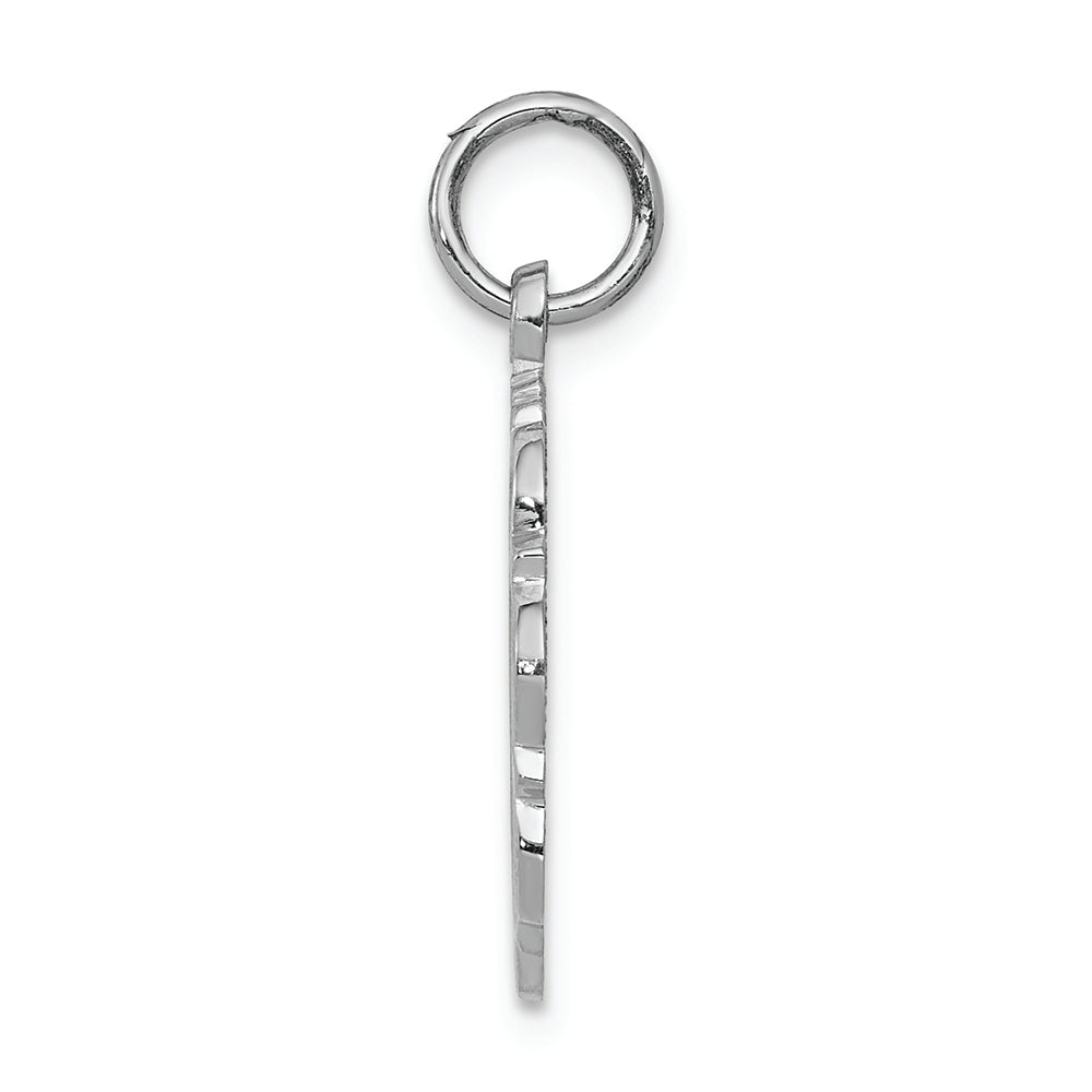 FJC Finejewelers 14k White Gold Registered Nurse Disc Charm