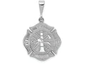 FJC Finejewelers 14k White Gold Fire Rescue Charm