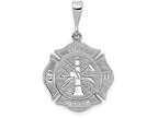 FJC Finejewelers 14k White Gold Fire Rescue Charm