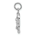 FJC Finejewelers 14k White Gold Polished Open-backed Comedytragedy Charm