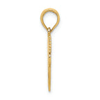 FJC Finejewelers 14k Yellow Gold Polished Flat-backed Dental Charm