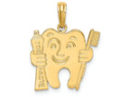 FJC Finejewelers 14k Yellow Gold Polished Flat-backed Dental Charm
