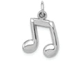 FJC Finejewelers 14k White Gold Polished Musical Note Charm