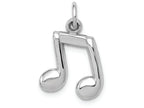 FJC Finejewelers 14k White Gold Polished Musical Note Charm