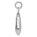 FJC Finejewelers 14k White Gold Solid Polished 3d Moveable Ballet Slippers Charm