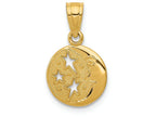 FJC Finejewelers 14k Yellow Gold Moon Stars Charm