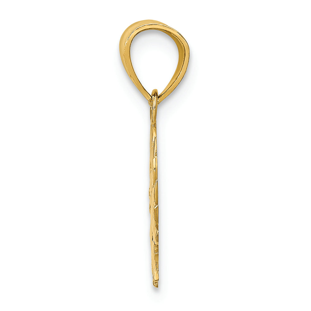 FJC Finejewelers 14k Yellow Gold Polished Sun with Face Charm