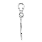 FJC Finejewelers 14k White Gold Solid Polished Filigree Initial B Charm