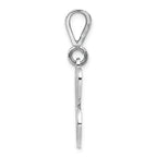 FJC Finejewelers 14k White Gold Solid Polished Filigree Initial C Charm