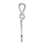 FJC Finejewelers 14k White Gold Solid Polished Filigree Initial N Charm