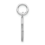 FJC Finejewelers 14k White Gold Satin Solid Bright-cut Initial C Charm