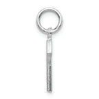 FJC Finejewelers 14k White Gold Solid Satin Bright-cut Initial G Charm