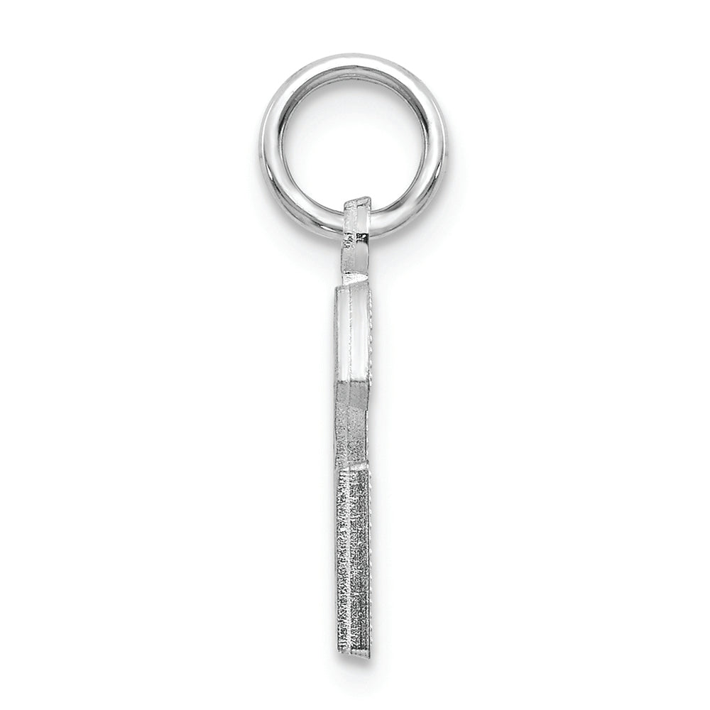 FJC Finejewelers 14k White Gold Solid Satin Bright-cut Initial G Charm