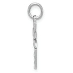 FJC Finejewelers 14k White Gold Bright Cut Apple Charm