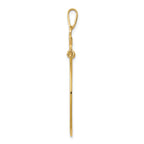 FJC Finejewelers 14k Yellow Gold Polished Filigree Heart Charm Holder