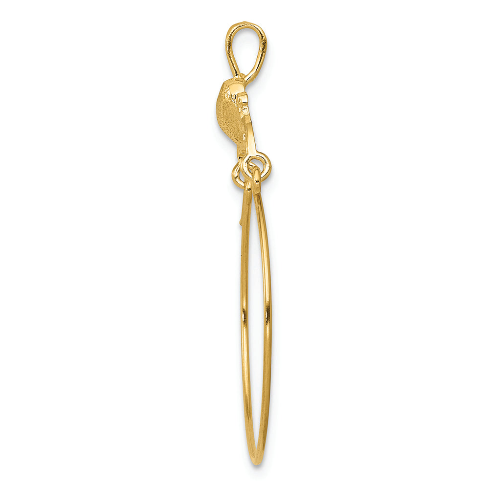 FJC Finejewelers 14k Yellow Gold Polished Heart Charm Holder