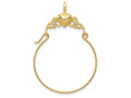 FJC Finejewelers 14k Yellow Gold Polished Heart Charm Holder