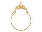 FJC Finejewelers 14k Yellow Gold Polished Heart Charm Holder