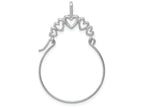FJC Finejewelers 14k White Gold Five Hearts Charm Holdercut-out