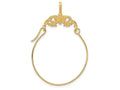 FJC Finejewelers 14k Yellow Gold Polished Butterflies Charm Holder