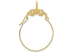 FJC Finejewelers 14k Yellow Gold Polished Butterflies Charm Holder