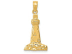 FJC Finejewelers 14k Yellow Gold Cape May Lighthouse Charm