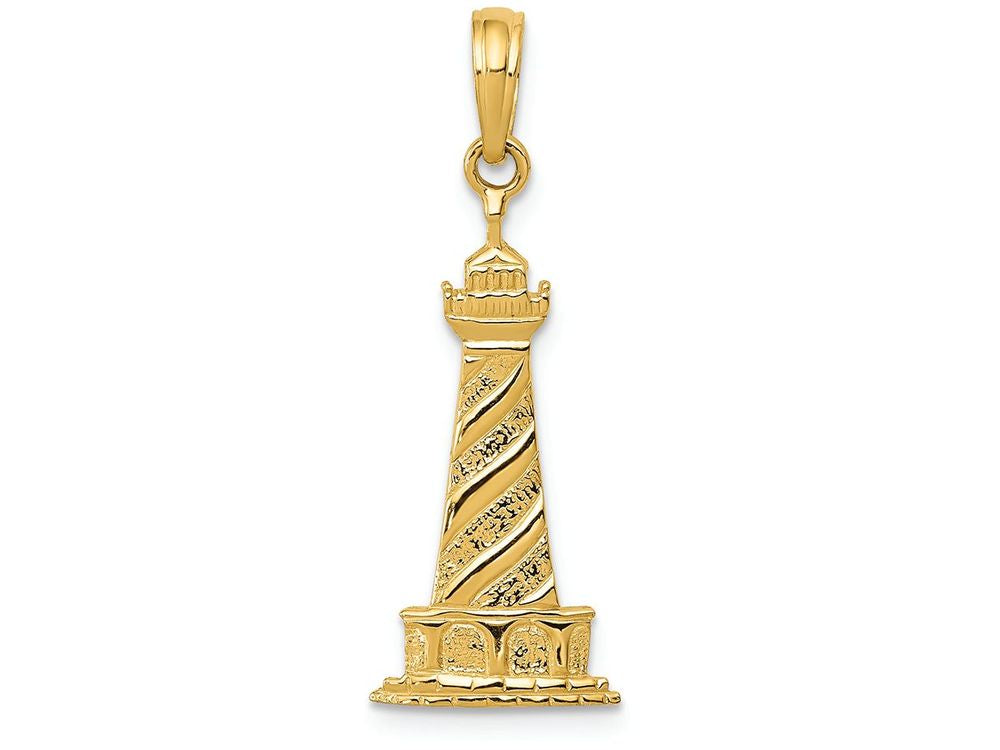 FJC Finejewelers 14k Yellow Gold Lighthouse Charm