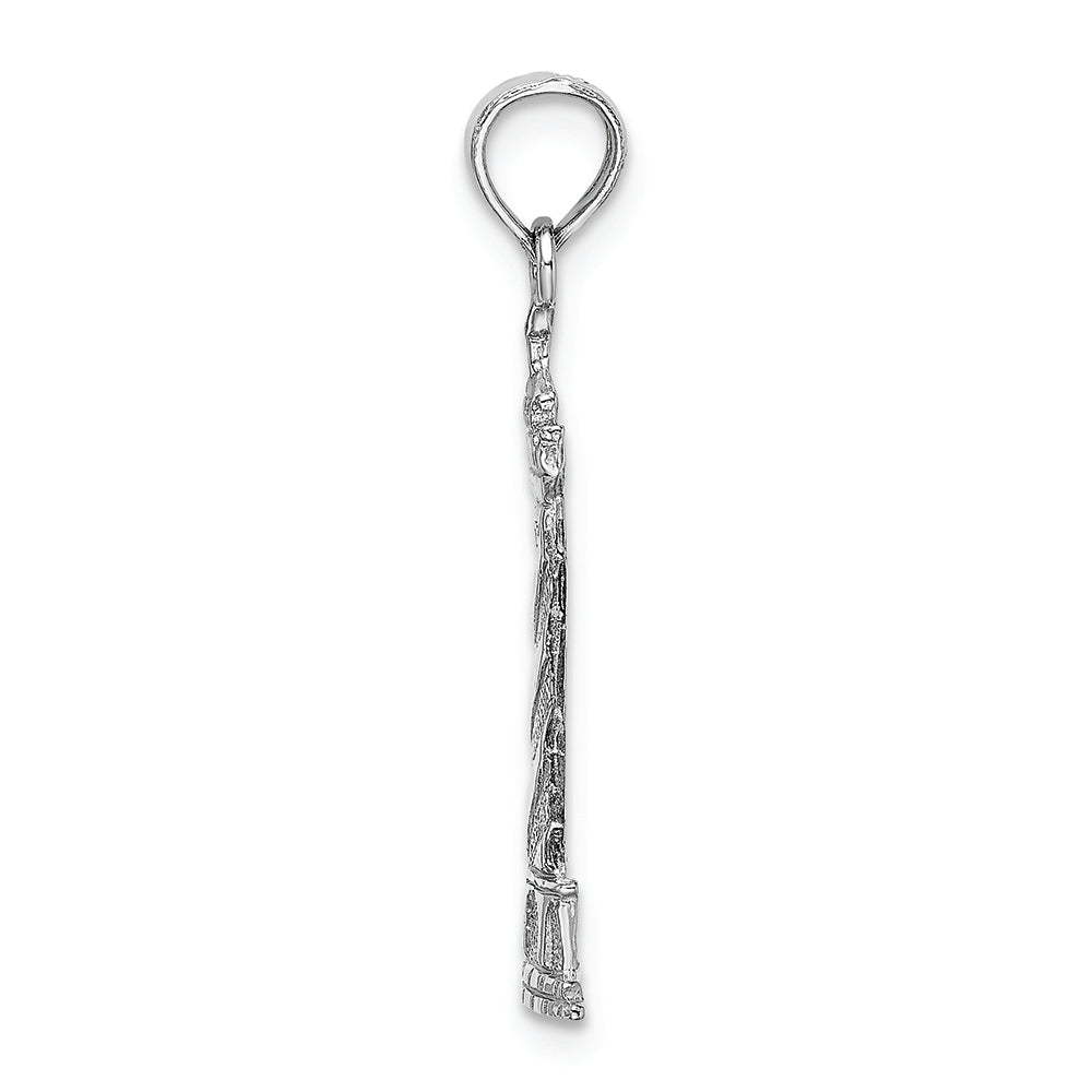 FJC Finejewelers 14k White Gold White Cape Hatteras Lighthouse Charm