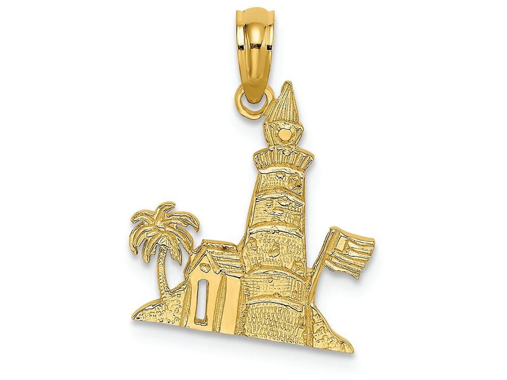 FJC Finejewelers 14k Yellow Gold Lighthouse Charm