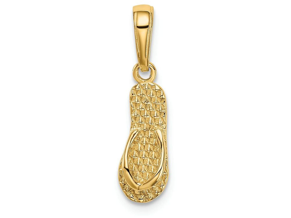 FJC Finejewelers 14k Yellow Gold 3d Hawaii Flip-flop Charm