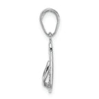 FJC Finejewelers 14k White Gold 3d Hawaii Flip-flop Charm