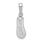 FJC Finejewelers 14k White Gold 3d Hawaii Flip-flop Charm