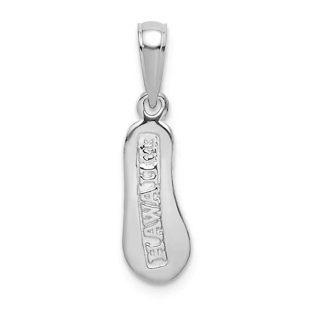 FJC Finejewelers 14k White Gold 3d Hawaii Flip-flop Charm