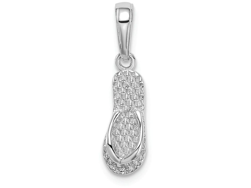 FJC Finejewelers 14k White Gold 3d Hawaii Flip-flop Charm