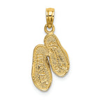 FJC Finejewelers 14k Yellow Gold Solid Polished Hawaii Flip-flops Charm