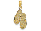FJC Finejewelers 14k Yellow Gold Solid Polished Hawaii Flip-flops Charm