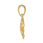 FJC Finejewelers 14k Yellow Gold Solid Polished Open-backed Crab Charm