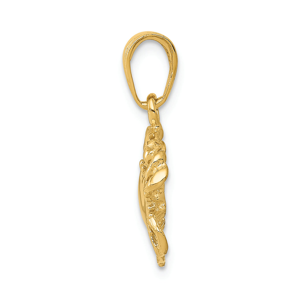 FJC Finejewelers 14k Yellow Gold Solid Polished Open-backed Crab Charm