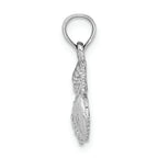 FJC Finejewelers 14k White Gold White Four Shell Mini Cluster Charm