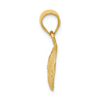 FJC Finejewelers 14k Yellow Gold Solid Polished Laser-cut Sand Dollar Charm