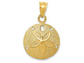 FJC Finejewelers 14k Yellow Gold Solid Polished Laser-cut Sand Dollar Charm