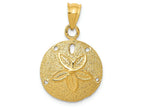 FJC Finejewelers 14k Yellow Gold Solid Polished Laser-cut Sand Dollar Charm